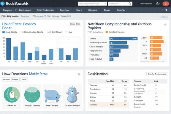 Gráfico de evaluación nutricional con datos y análisis
