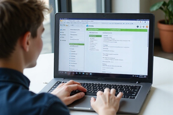 Persona recibiendo apoyo a través de un chat online