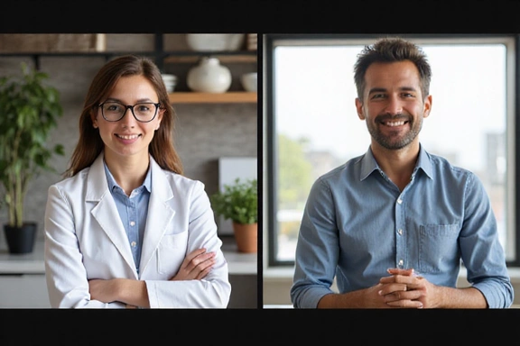 Videollamada entre un nutricionista y un paciente