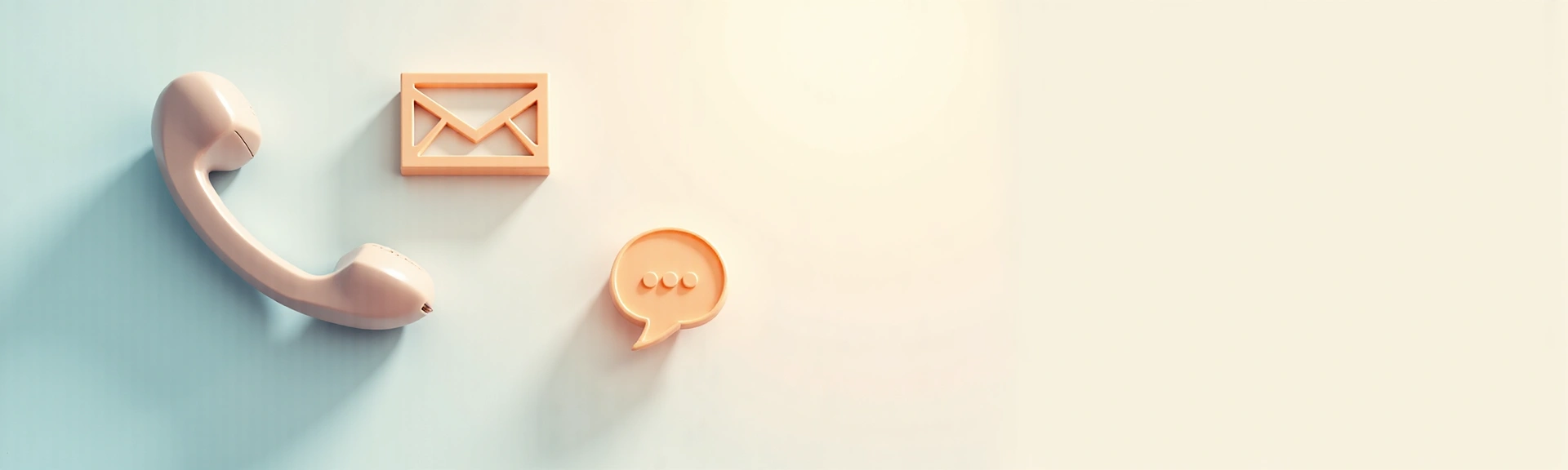 Fondo de contacto con elementos de comunicación